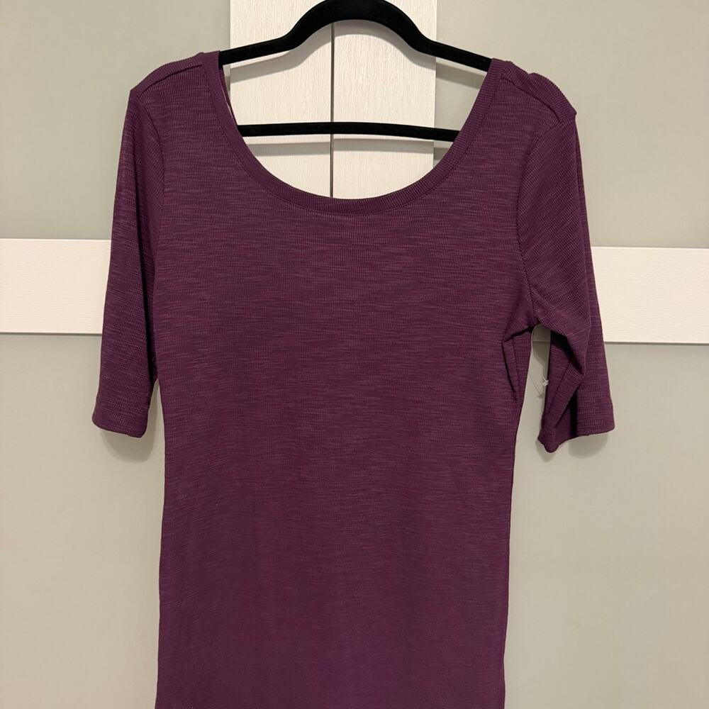 Time and Tru Ribbed Scoop Neck Top – Women’s Medium (8–10) – New Without Tags
